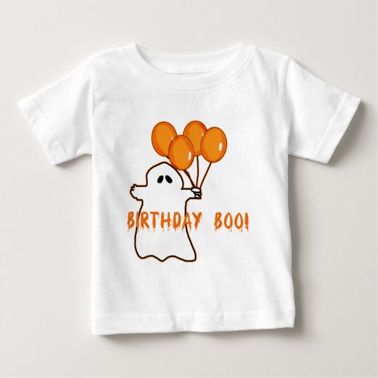 ハロウィンの誕生日のTシャツおよびギフト ベビーTシャツ (正面)