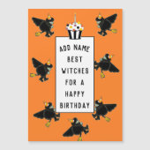 ハロウィンの誕生日ギフトカード (正面)