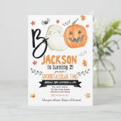 ハロウィンの誕生日パーティーの招待、ブー招待状 招待状 (スタンド正面)