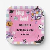 ハロウィンの誕生日パーティー ペーパープレート (正面)