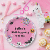 ハロウィンの誕生日パーティー ペーパープレート (パーティー)