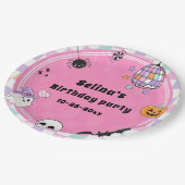 ハロウィンの誕生日パーティー ペーパープレート (アングル)