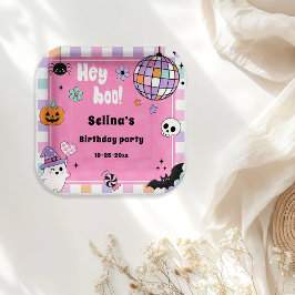 ハロウィンの誕生日パーティー ペーパープレート