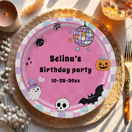 ハロウィンの誕生日パーティー ペーパープレート