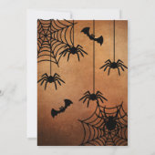 ハロウィンの誕生日パーティー 招待状 (裏面)