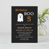 ハロウィンの誕生日ブー 招待状 (スタンド正面)