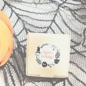 ハロウィンの誕生日不気味パーティーを楽しもう ラウンドシール