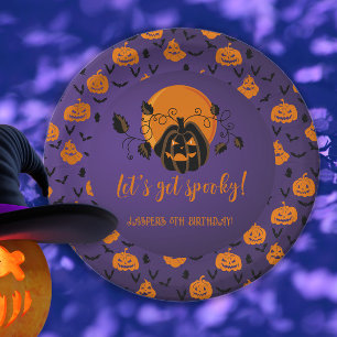 ハロウィンの誕生日不気味パーティーを開こう ペーパープレート