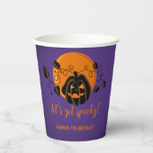 ハロウィンの誕生日不気味パーティーを開こう 紙コップ (正面)