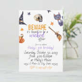 ハロウィンの誕生日 招待状 (スタンド正面)