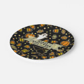 ハロウィンの贈り物のお菓子 ペーパープレート (アングル)