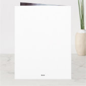 ハロウィンの赤いセッター犬とカボチャの怖いデザイン カード (裏面)