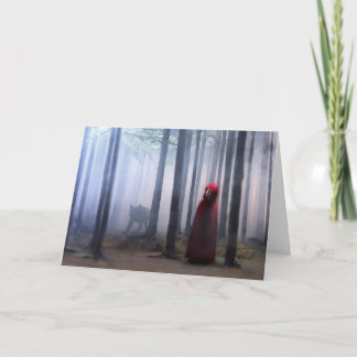 ハロウィンの赤ずきん カード