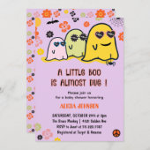 ハロウィンの赤ちゃんシャワーの招待状 女の子 招待状 (正面/裏面)