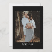 ハロウィンの赤ちゃん歓迎会　ピンクのLittle Boo 招待状 (裏面)