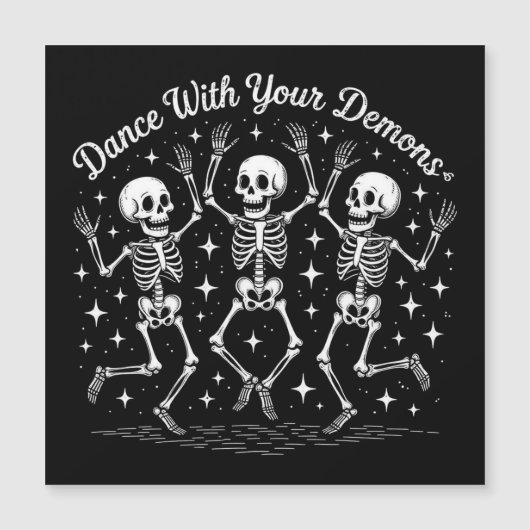 ハロウィンの踊る骸骨たち (正面)