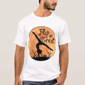 ハロウィンの逆立ち Tシャツ (正面)