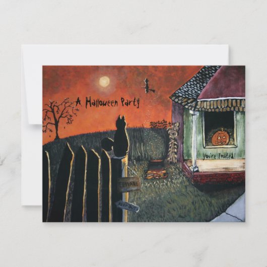 ハロウィンの通う招待状 招待状 (正面)