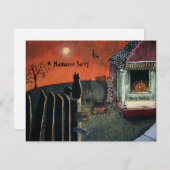 ハロウィンの通う招待状 招待状 (正面/裏面)