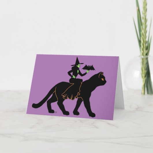 ハロウィンの遊歩道 カード (正面)