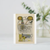 ハロウィンの郵便はがき ポストカード (スタンド正面)