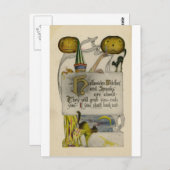 ハロウィンの郵便はがき ポストカード (正面/裏面)