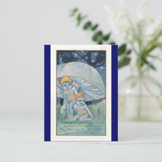 ハロウィンの郵便はがき ポストカード (スタンド正面)