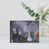 ハロウィンの郵便はがき ポストカード (スタンド正面)