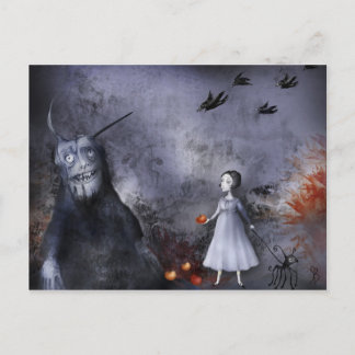 ハロウィンの郵便はがき ポストカード