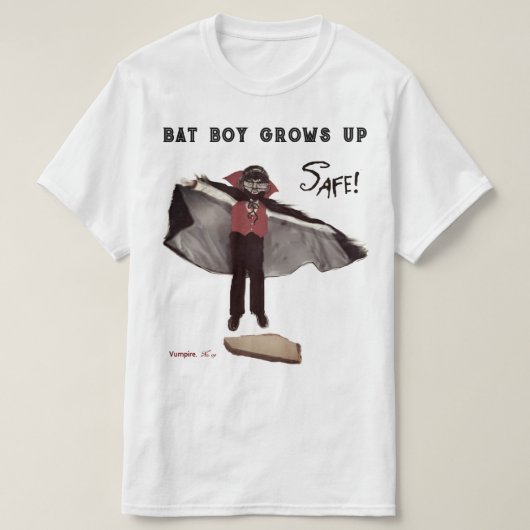 ハロウィンの野球 Tシャツ (デザイン正面)