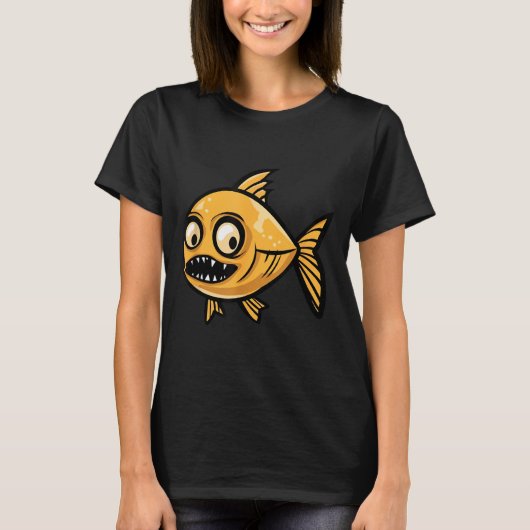 ハロウィンの金魚ゾンビ Tシャツ (正面)