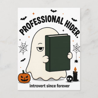 ハロウィンの隠れ鬼プロフェッショナル・イントロバート ポストカード