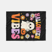 ハロウィンの雰囲気を感じる カボチャのゴースト衣装 フリースブランケット (正面(横))