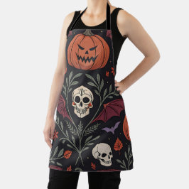 ハロウィンの雰囲気パターン エプロン