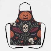ハロウィンの雰囲気パターン エプロン (正面)