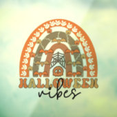 ハロウィンの雰囲気 ボホ レインボー 秋のハロウィン ウィンドウサイン (シート3)