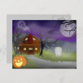 ハロウィンの霧 - シーズンポストカード (正面/裏面)