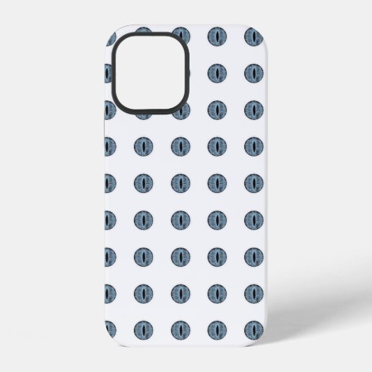 ハロウィンの青い水玉の目 iPhoneケース (裏面)