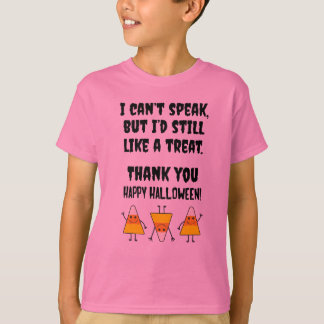 ハロウィンの非言語的な自閉症のトリック・オア・トリートの衣裳 Tシャツ