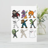 ハロウィンの面白いキャラクターたちがダブステップを踊る 招待状 (スタンド正面)