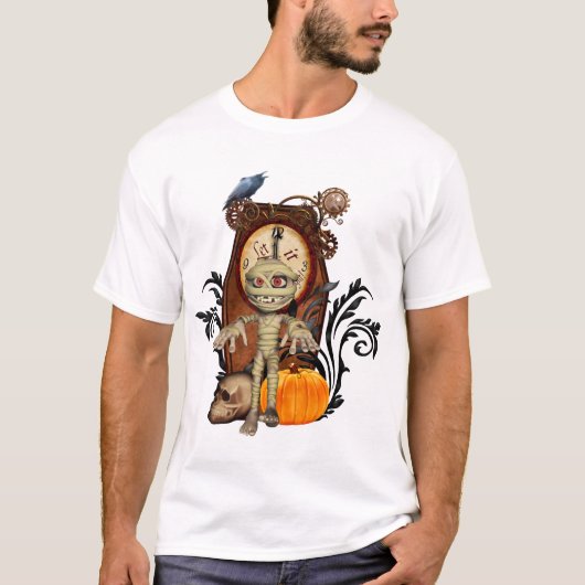 ハロウィンの面白いデザイン Tシャツ (正面)