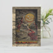 ハロウィンの面白いヴィンテージカード シーズンカード (スタンド正面)