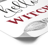 ハロウィンの面白い名言 テキスト ウォール ドア ポスター (角)