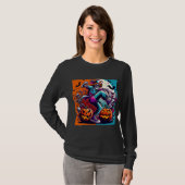 ハロウィンの面白い看護師ダンス Tシャツ (正面フル)