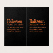 ハロウィンの面白い辞書定義 (外部フラット)