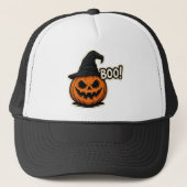  ハロウィンの面白くて怖いステッカー  キャップ (正面)
