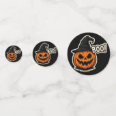  ハロウィンの面白くて怖いステッカー  コンフェッティ (正面)