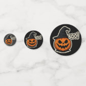  ハロウィンの面白くて怖いステッカー  コンフェッティ (裏面)