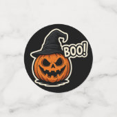  ハロウィンの面白くて怖いステッカー  コンフェッティ (スモール正面)