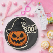  ハロウィンの面白くて怖いステッカー  ペーパープレート (パーティー)